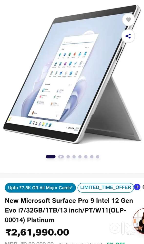 Microsoft Surface Pro i7 12th Gen 32GB 1TB SSD