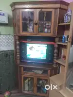 T.V. trolley wooden box