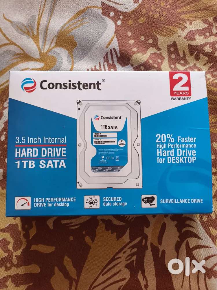 1TB HARD DRIVE (2 years warranty upto 2027 Jan)