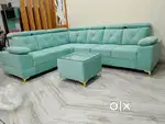 L SHAPE SOFA WITH ADJUSTABLE HEAD REST.