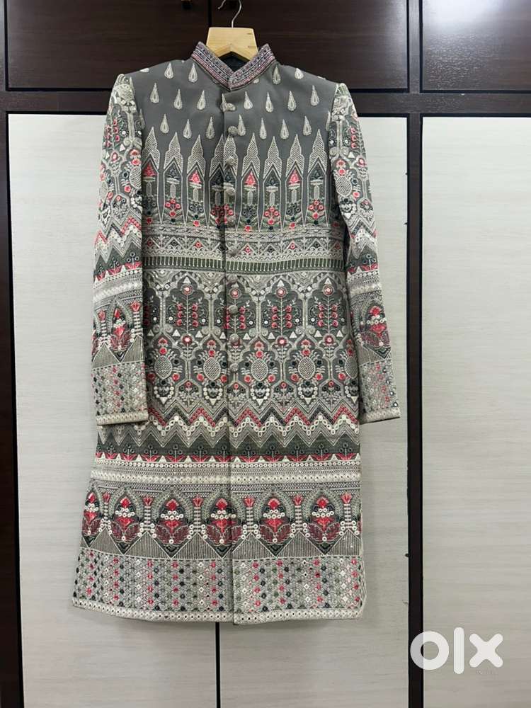 Designer Embroidered Sherwani – Excellent Condition, Worn Once