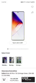 Infinix Note 40 pro 5g