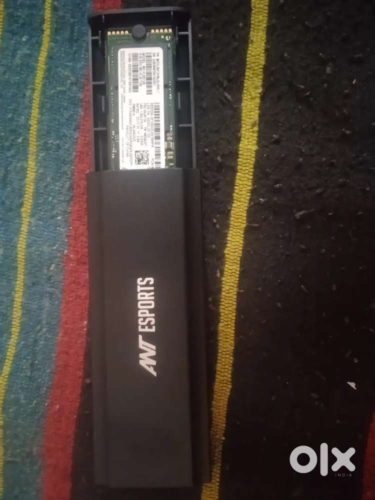 Samsung NVMe 512GB SSD + Ant Esports Enclosure (Type-C + OTG)