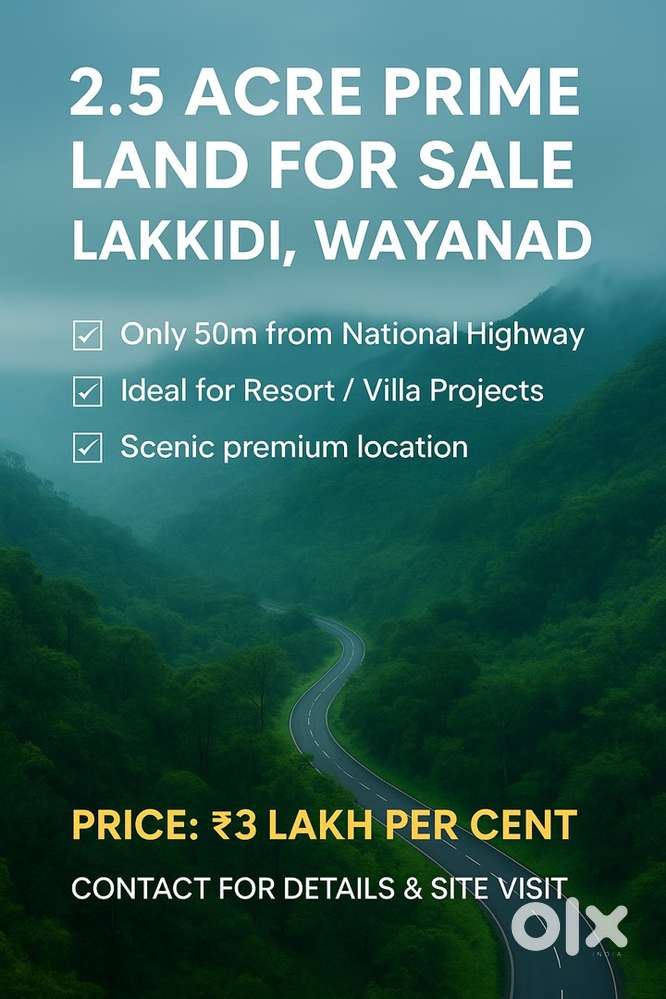 Resort plot sale in lakkidi wayand