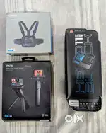 Gopro Hero 11 Black with Volta tripod , Chesty , car mounts , case etc