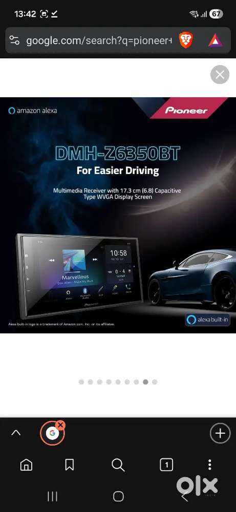 Pioneer car stereo  DMH-Z6350BT

For  sale