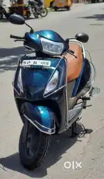 Tvs Jupiter zx 2021 model blue low km very very low usage exelent cond