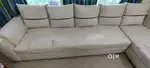 Sofa sat cuestion rexine or  wooden