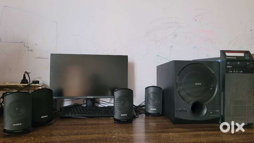 Lenovo PC with Sony Home Theatre on sale