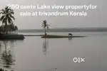 Lake view property for sale at kadinakulam trivandrum 250 cents