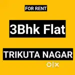 3bhk flat for rent Trikuta nagar