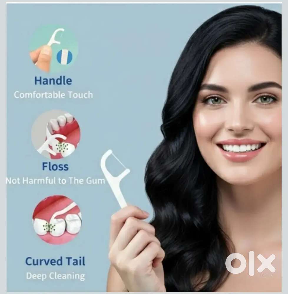 3-in-1 Dental Floss Toothpicks for Teeth Cleaning, Fresh Breath & Hea