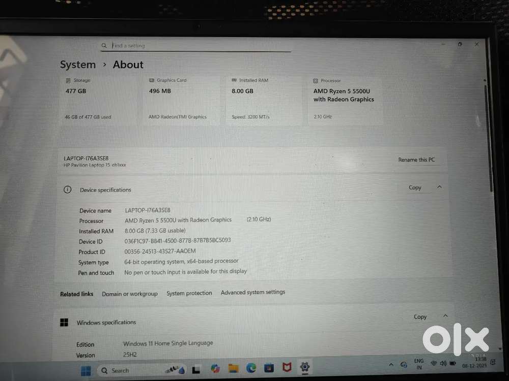HP Laptop i5 15 inch Pavilion series