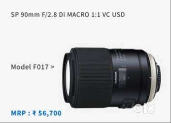 Tamron SP 90mm F/2.8 Di Macro VC USD  For Nikon Dslr