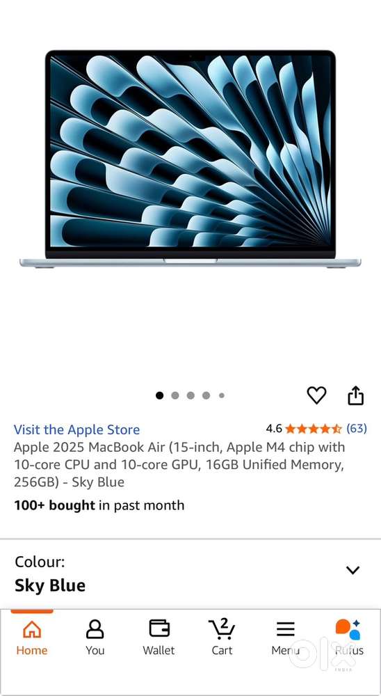 Apple Macbook 15 inch 256GB