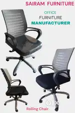 Sairam Furniture new work from home rolling chair pushback model offer