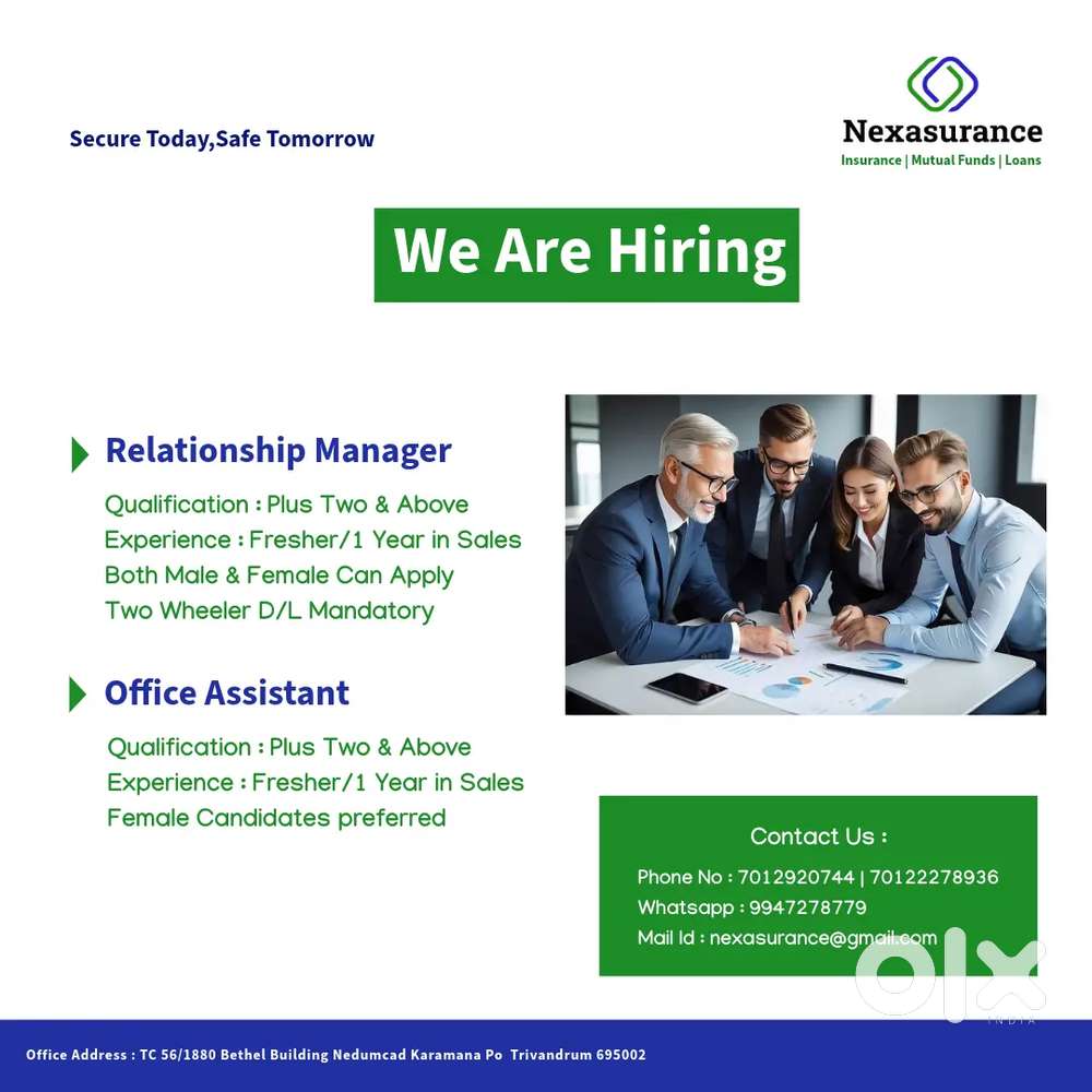 Relationship manager, office ASSISTANT