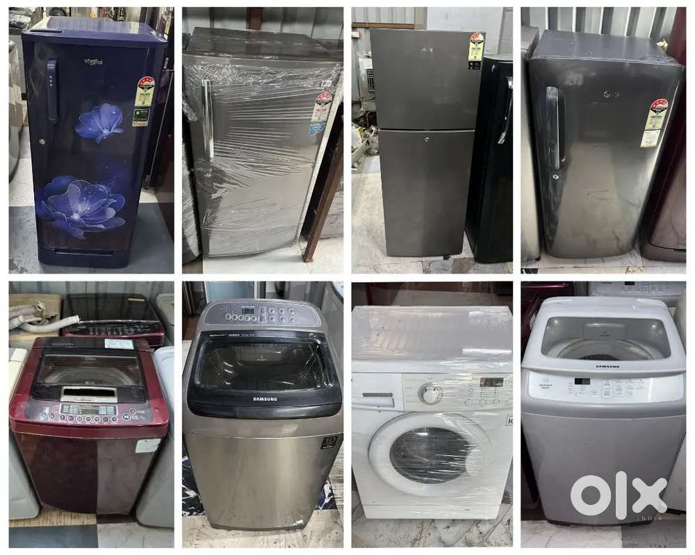 Fridges Single & Double door with Warranty also Washing Machine ,