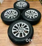 Fortuner sigma 4 alloys with bridgstone 265/60/18 tyres set of 4