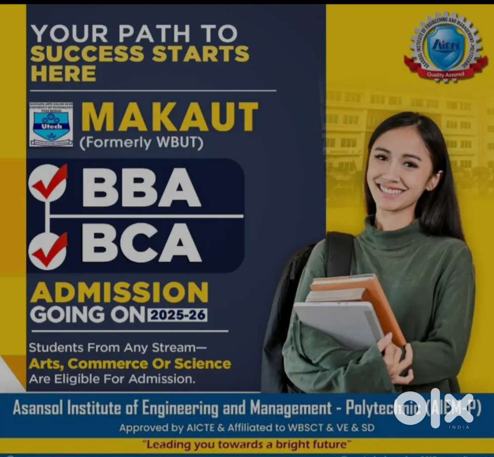 For admission in BBA ,BCA, DIPLOMA , NURSING ,B.Tech