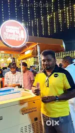 Ice cream shop salesman