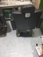 2salon chairs and computer table