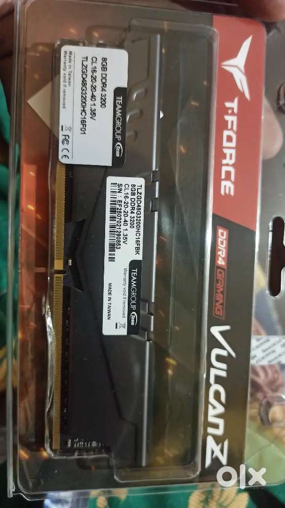 TeamGroup T-Force Vulcan 8GB DDR4 RAM 3200MHz for Desktop