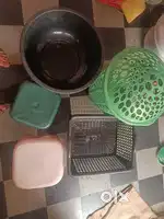 Plastic stools, tubs ,cloth tub