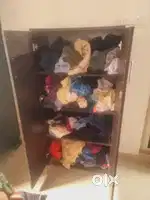 Wooden cupboard, Steel cupboard, Wooden Table