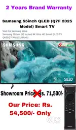 BrandNew Samsung 55inch QLED ( Q7F 2025 Model) Smart TV @25%OFF