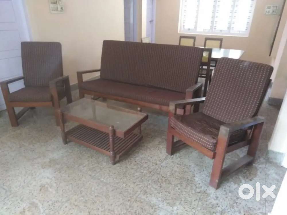 Sofa set and Dining table with chairs