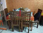 4 seater dining table teak wood