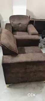 Brown unused Sofa Set of 2 Pcs.