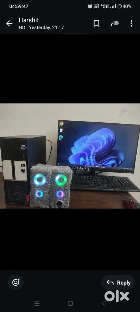 Pc is very good in situation you can buy it. Call me for more info