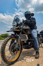 HIMALAYAN 450 (HANLE BLACK GOLDEN RIMS  + ceramic coating done .)