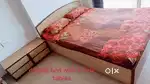 Double bed + side tables , sofa cum bed , shoe rack, small almirah