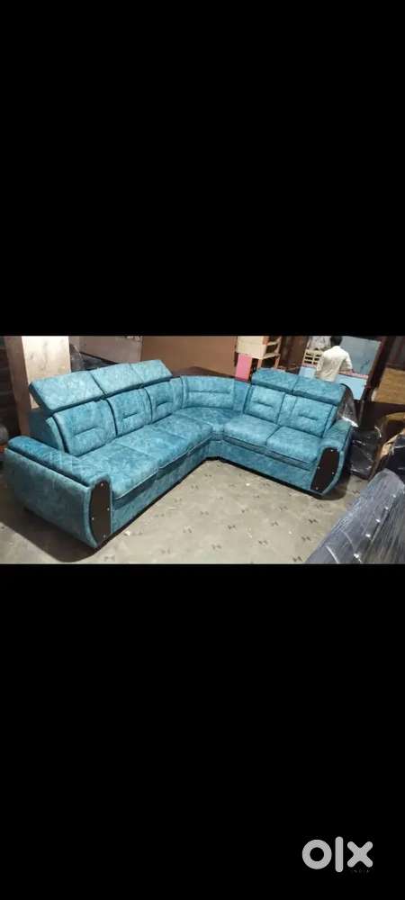 NEW DESIGN L TYPE DOUBLE HANDLE SOFA AVAILABLE AT ZAM ZAM FURNITURE