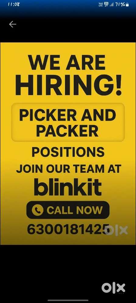 Hiring pickers and packers