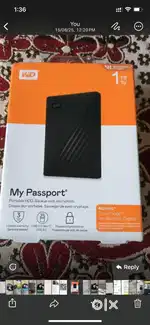 WD 1 TB hard disk