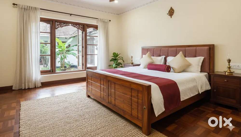 New TEAKWOOD queen size cot with 10 years warranty