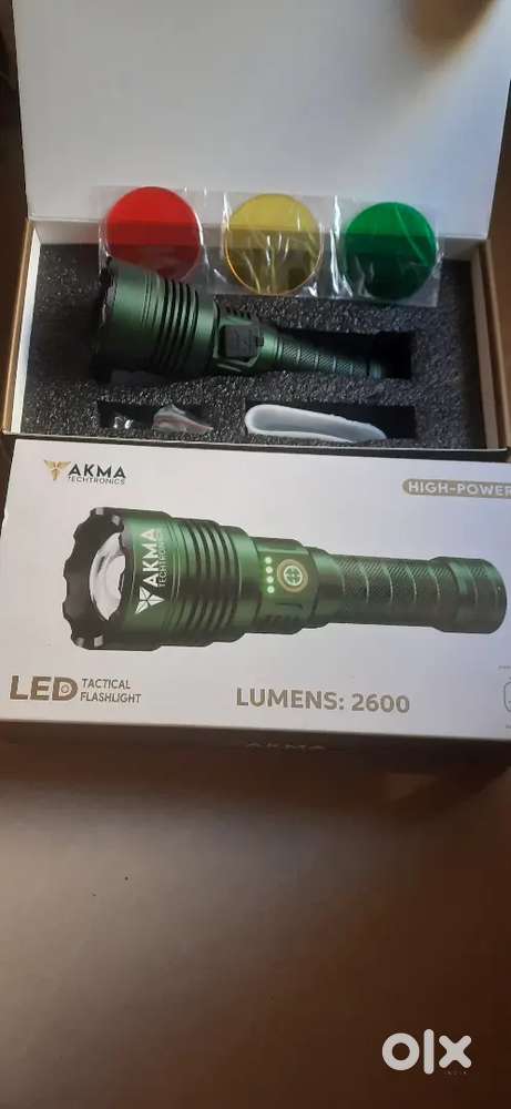 LED tactical flashlight lumens 2600 new