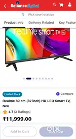 Realme neo 80 cm smart tv 32 inch