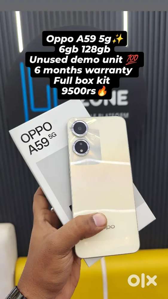 Oppo A59 5g 6gb 128gb unused condition 6 months warranty lowest price