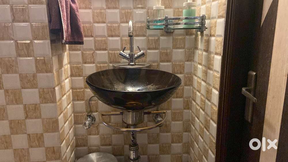 Classy Basin For Kitchen/ Washroom With Mirror & Mixer Tap -Combo Deal