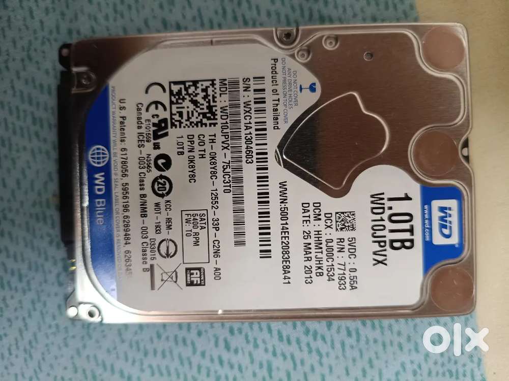 1TB Laptop Hard disk