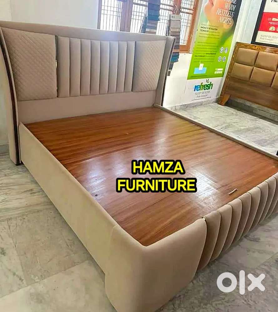 HAMZA FURNITURE NEW DESIGNER PLYWOOD KING SIZE DOUBLE BED 6BY6