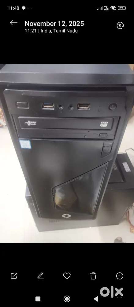 Desktop with graphics