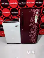 LG refrigerator single door & LG washing machine top load 6.2kg.