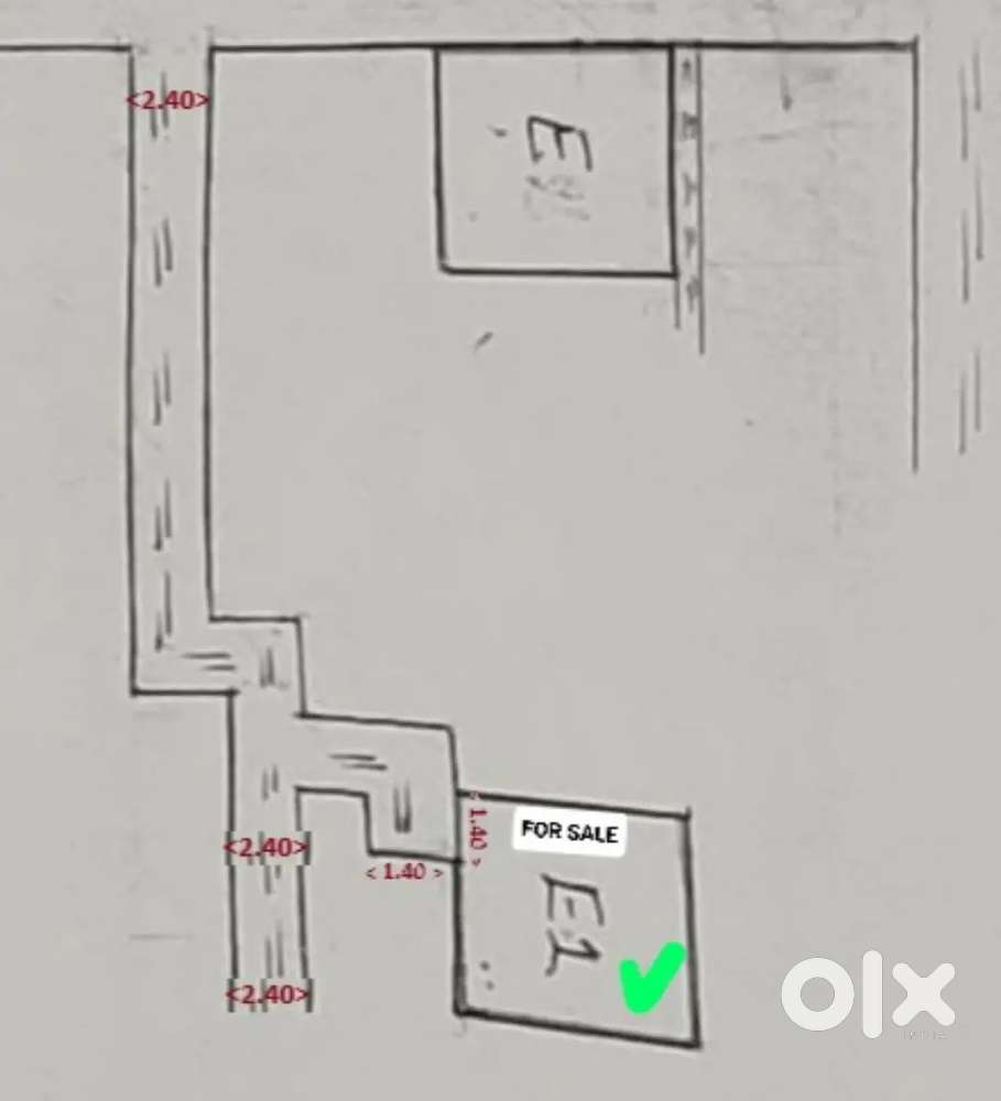 3 cent land for sale– Plot entrance width:1.40mtrs (10,00,000per cent)