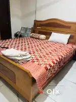 Wooden Double Bed with Box